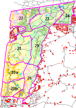 Indeling in telgebieden